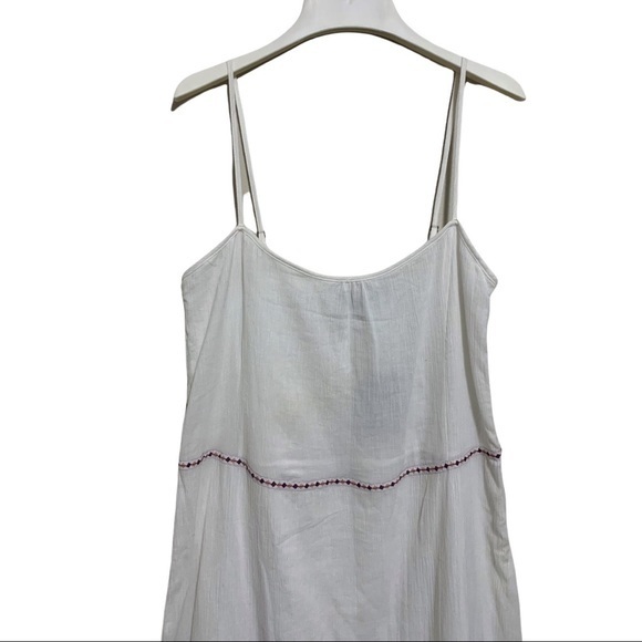 ESMARA By Heidi Klum White Boho Maxi Embroidered Dress New WT Size 8 - Picture 4 of 7